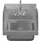 Amgood Stainless Steel Hand Sink 15 in. x 15 in. with Side Splashes and Gooseneck Faucet HS-15SS-Z - alternate 6